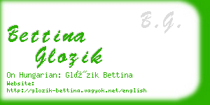 bettina glozik business card